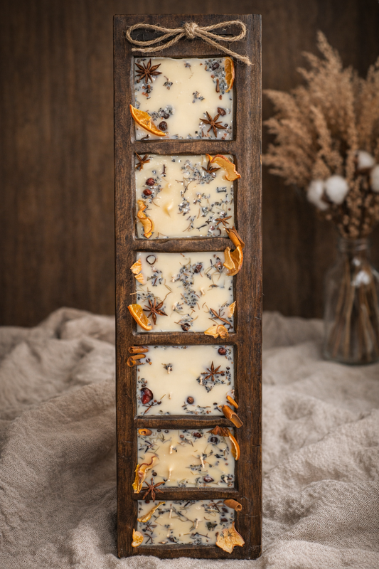 Wooden Ladder Dough Bowl - 7 Holes