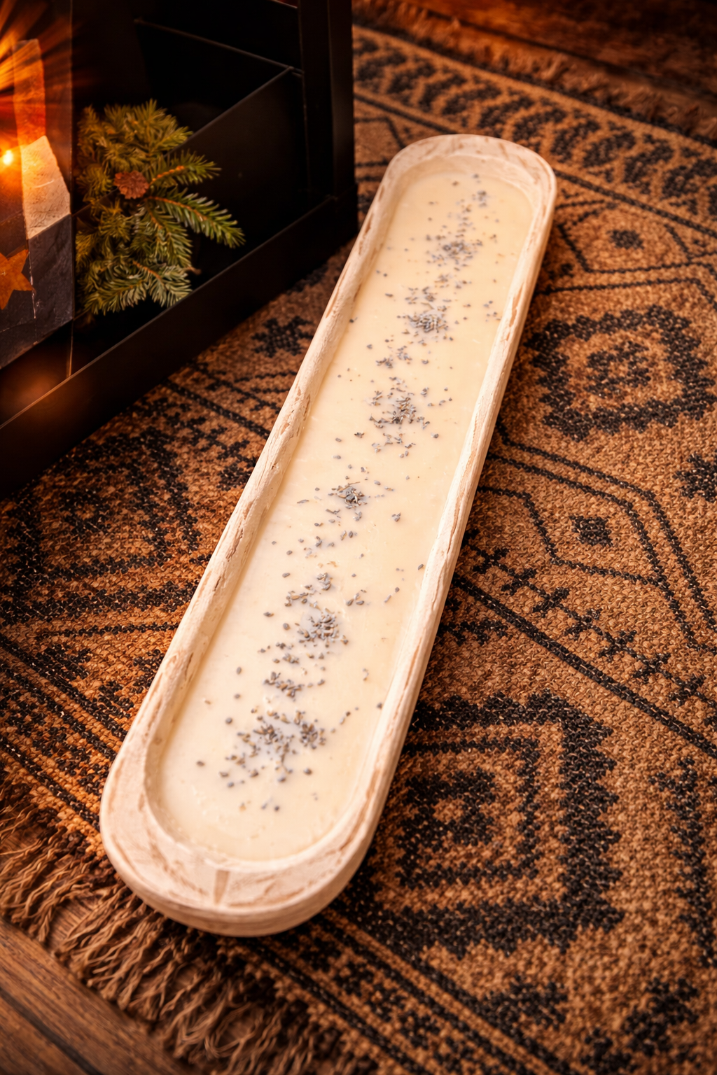 Rustic Long WAXED Dough Bowl Candle - Custom Scents (LONGER TURN AROUND TIME)