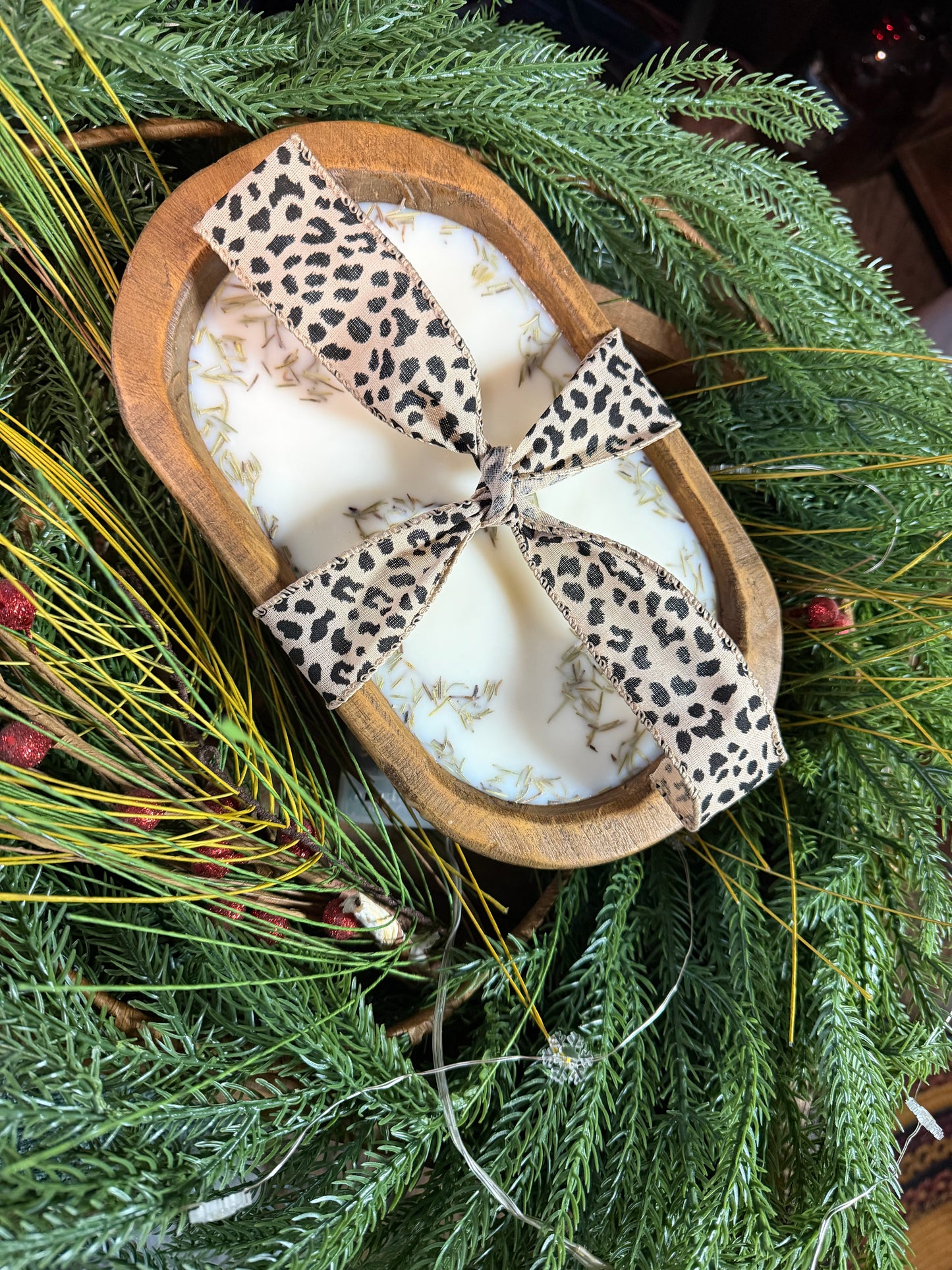 Round Medium Dough Bowl Candle