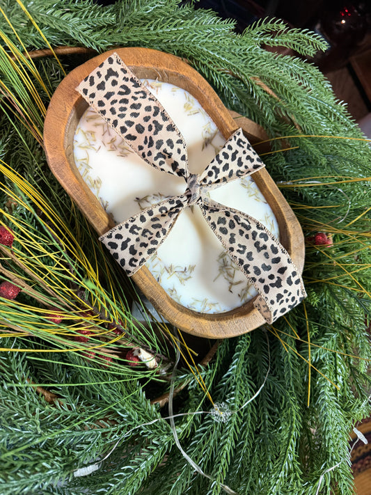 Round Medium Dough Bowl Candle