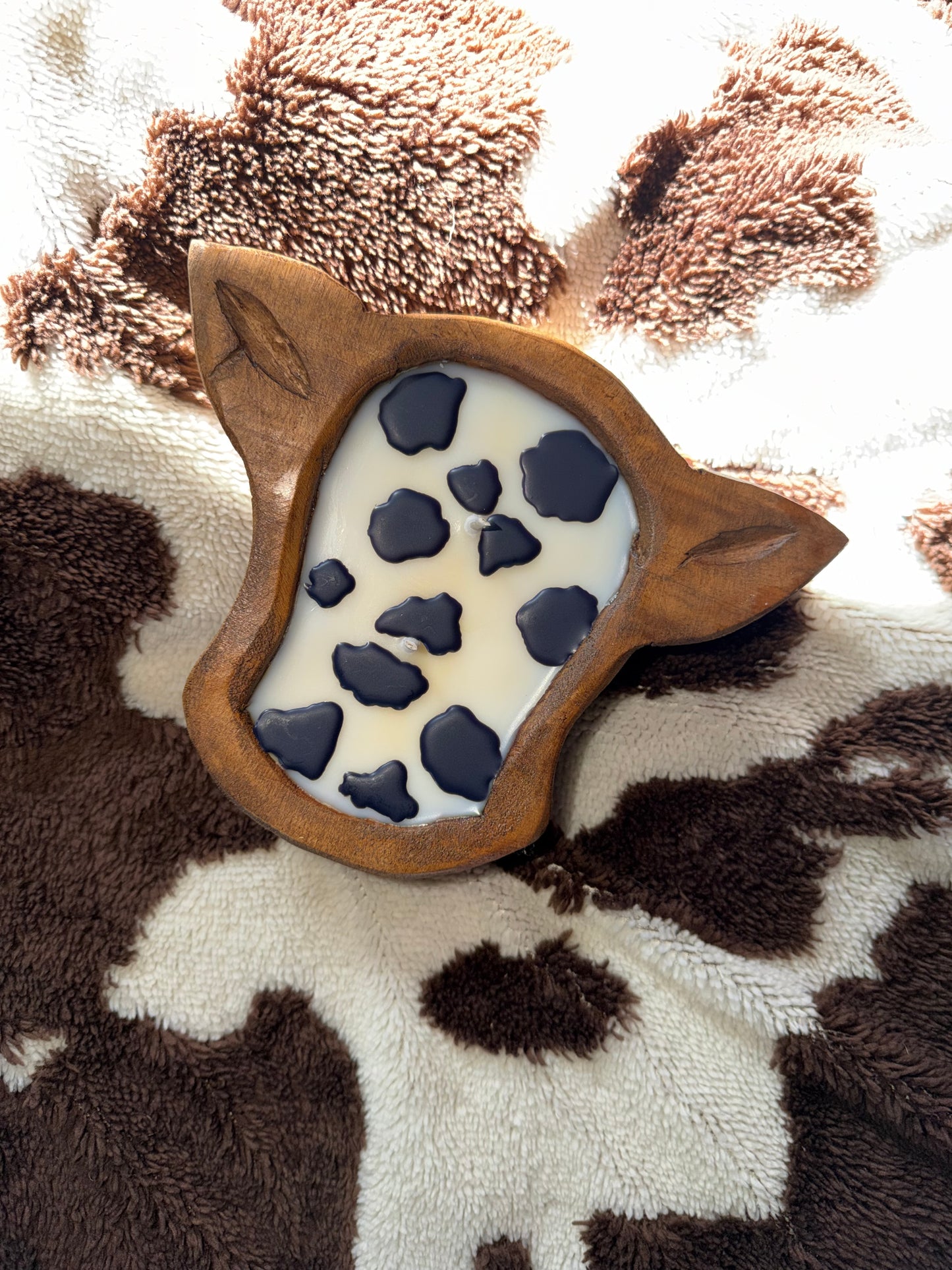 Cow Head Dough Bowl Candle - Custom Scents