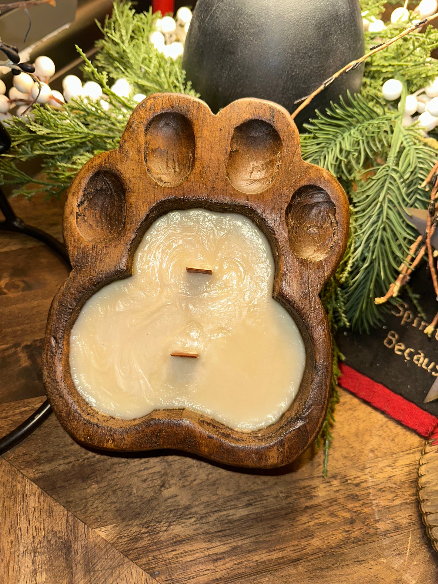 Dog Paw Dough Bowl Candle - Custom Scents