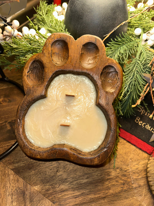 Dog Paw Dough Bowl Candle - Custom Scents
