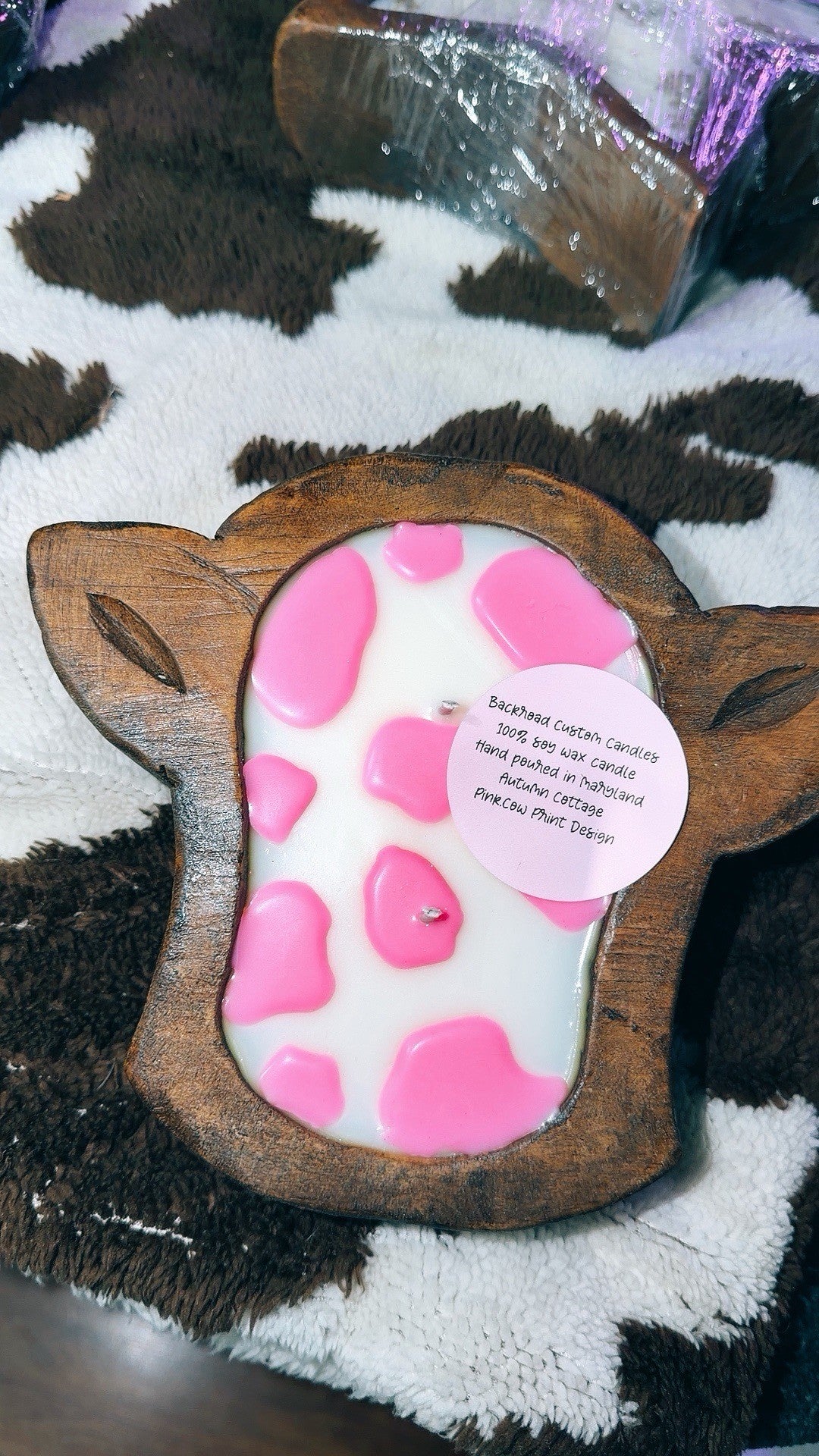 Cow Head Dough Bowl Candle - Custom Scents