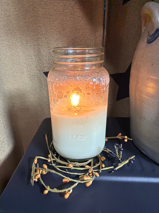32oz Clear Mason Jar Candle